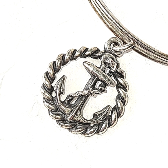 Alex and Ani Jewelry - ALEX AND ANI ANCHOR CHARM BANGLE BRACELET